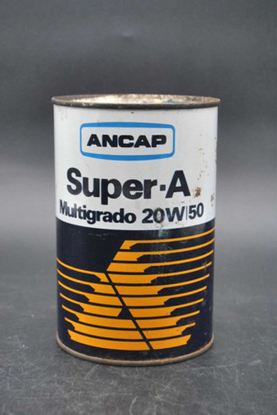 Antigua Lata Ancap Aceite Viejo Vintage Coleccion Vacía 0