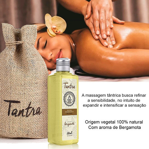 Kit Massagem Oleo Corporal Tantra Bergamota Venda Colar 1