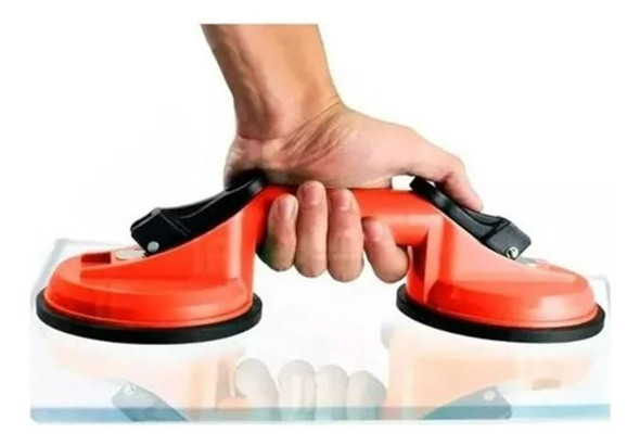 Ventosa Dupla 5''sucção Plástico Capacidade 70kg Abs Mister 1