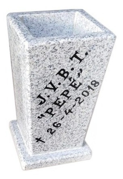 Floreros Funerarios Para Cementerio De Granito Gris 0