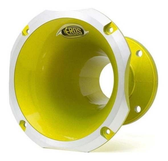 3 Unidades - Corneta Amarela De Aluminio Eros Ec 4160 1