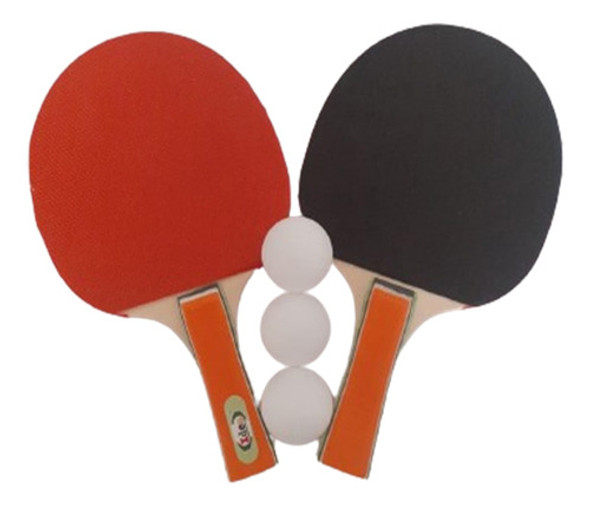 Kit 4 Raquetes De Ping Pong Tênis De Mesa E 6 Bolinhas 1 Kit 4 Raquetes De Ping Pong Tênis De Mesa E 6 Bolinhas 1