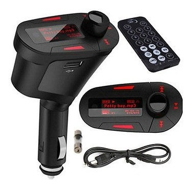 Inalámbrico De Manos Libres Led Transmisor Fm Coche Kit Radi 0