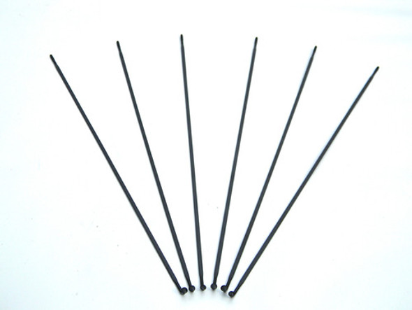 Rayos Bicicleta Bmx Negros 190 Mm X 2 Mm Taiwan Acero 0