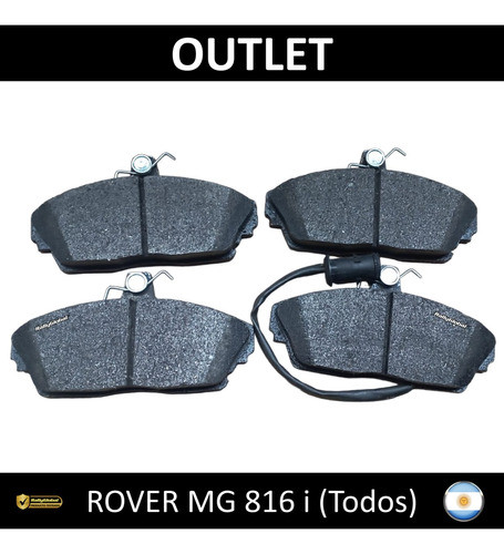 Pastillas De Freno P/ Rover Mg 816i Y Tata Pick Up 1