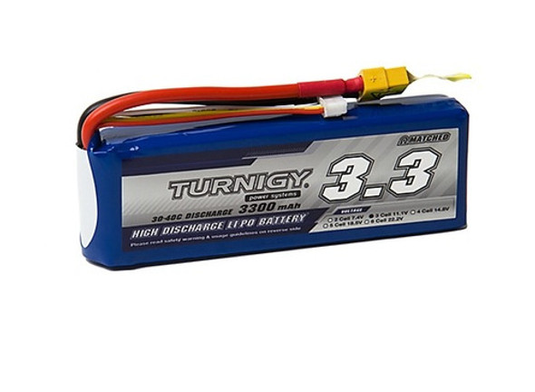 Rc Turnigy 3300mah 3s 30c Lipo Pack W/xt-60 0
