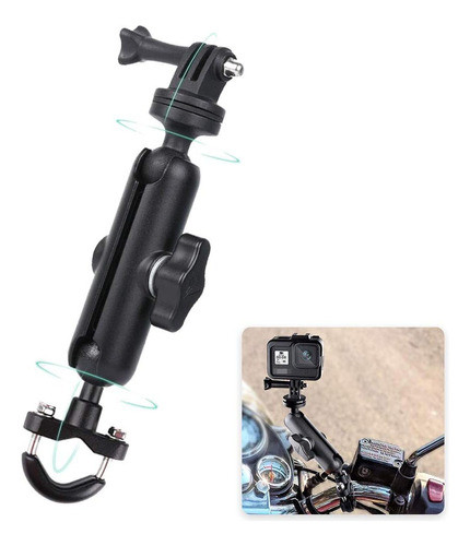 Suporte P Tubo Cano Guidao Bike Moto Gopro Celular 1/4 0