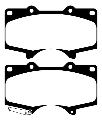 Juego De Pastillas De Freno Para Toyota Hilux S/c 4x2 1 2.4 0