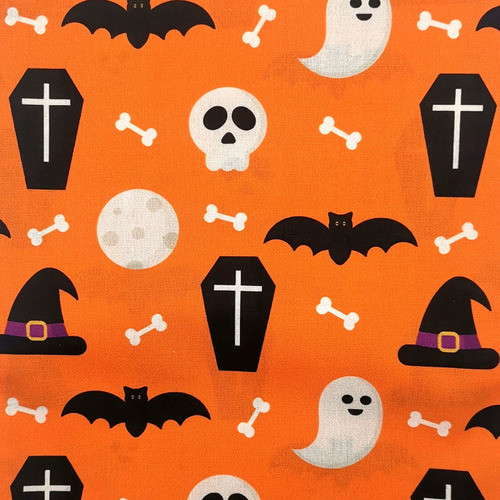 Tecido Peripan - Halloween - 1m X 1,50m - E377 0