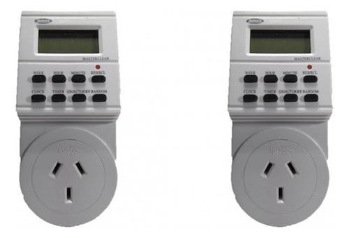 Timer Digital Programable Temporizador Enchufable X 2 U 0
