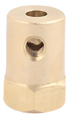 4mm Calibre 18mm Longitud Latón Motor Neumático Acoplamiento 1