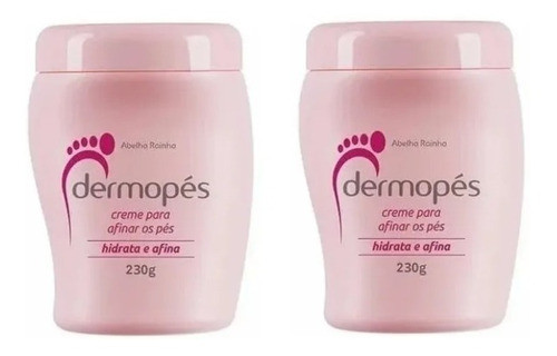 02 Creme Afinar Hidrata Os Pés Dermopés Abelha - Rainha 230g 0