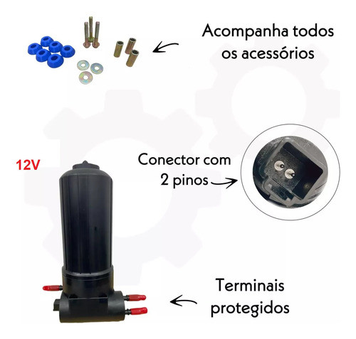 Bomba Alimentadora Eletrica Filtro 12v Pe038 Serie 1000 4cil 1
