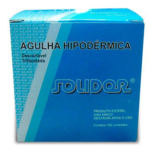 Agulha HiPodérmica 25x0,60 - Solidor (100un) 1