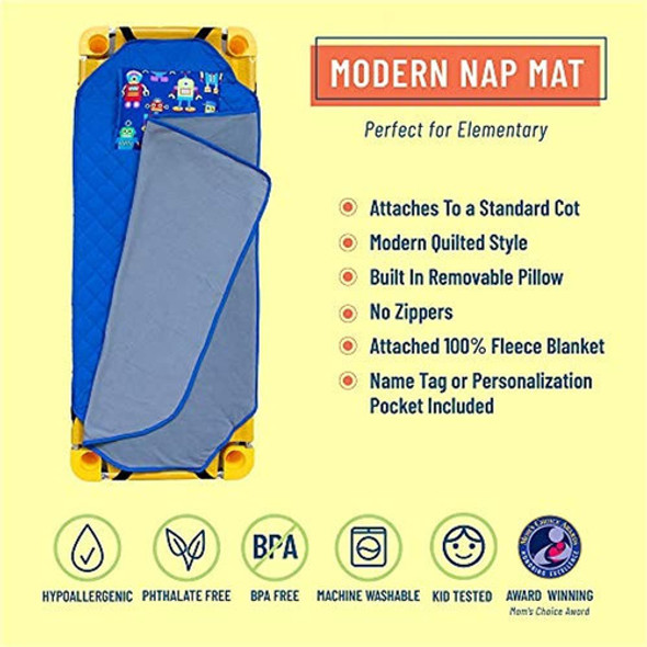 Wildkin Original Nap Mat Con Almohada Para Niños Y Niñas Peq 1