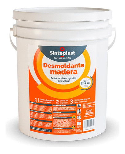 Desmoldante Desencofrante Para Madera Sinteplast | 20lt 0