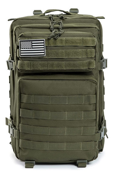 Mochila Verde Tactica Camping Senderismo 45l 1