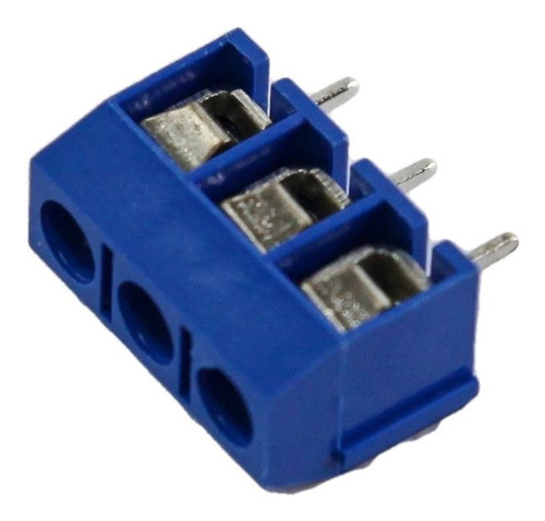 Bornera 3 Patas Bornes Contactos Color Azul B3ca X 8u Htec 1