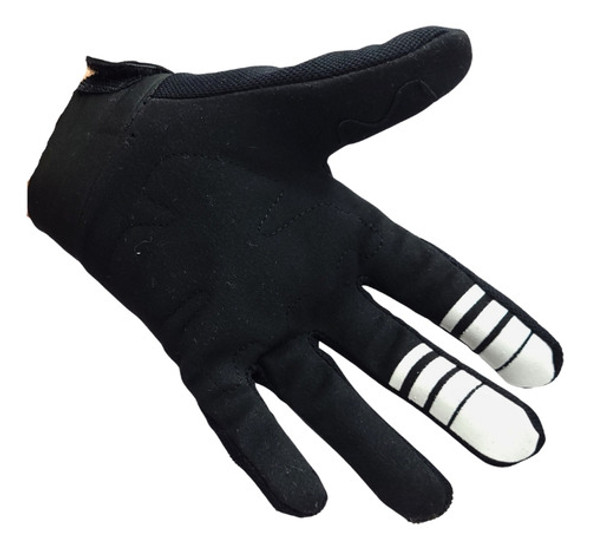 Guantes Dedos Largos Fox Dirtpaw Infantil M Negro Blanco 0