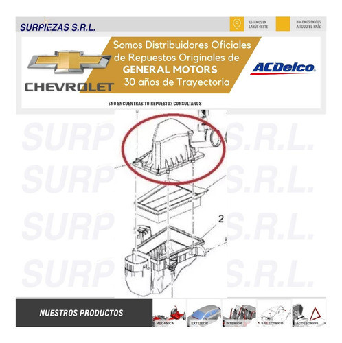 Carcasa F/aire Sup Onix 20/ Tracker 20/ Chevrolet 3c Origina 1