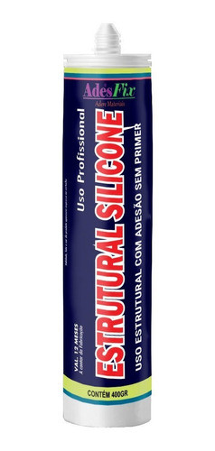 Silicone Estrutural Preto Cartucho 400gr - Adesfix 0