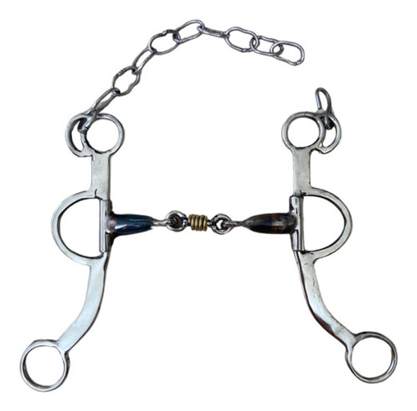 Freio Bridão Fernandinho Bocal De Ferro Grosso Com Salivador 0
