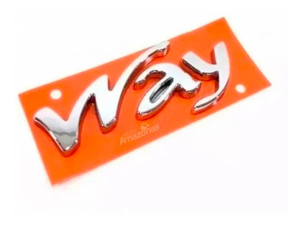 Emblema Way Traseiro Original Novo Uno 2011 2012 2013 1 Emblema Way Traseiro Original Novo Uno 2011 2012 2013 1