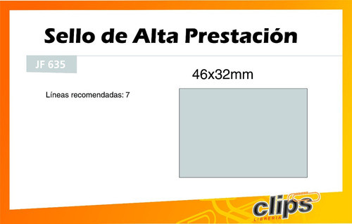 Sello Automático Placa Rectangular De Alta Prestación 46x32 1