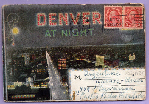 0099_lote De 20 Tarjetas Postales De Denver E.e.u.u. 0