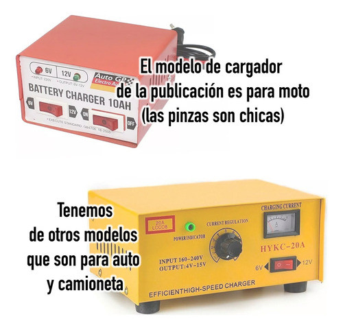 Cargador Bateria 12v 6 V 10 Amp Para Moto Barril 1