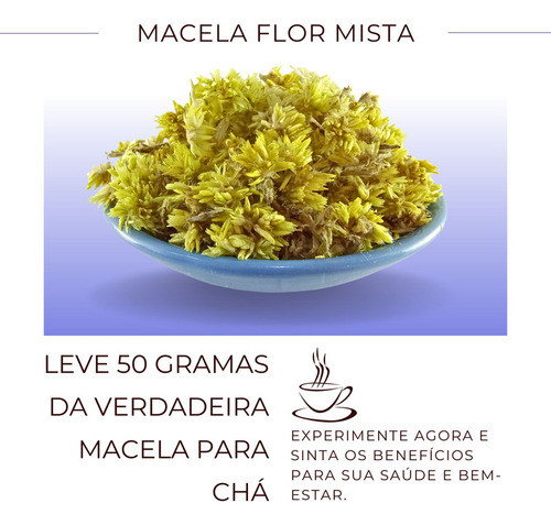Chá Macela Flores Natural Macela Do Campo 100% Premium 50g 1