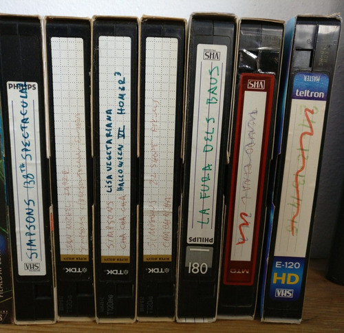 Lote De Cassettes Vhs Para Grabar 0