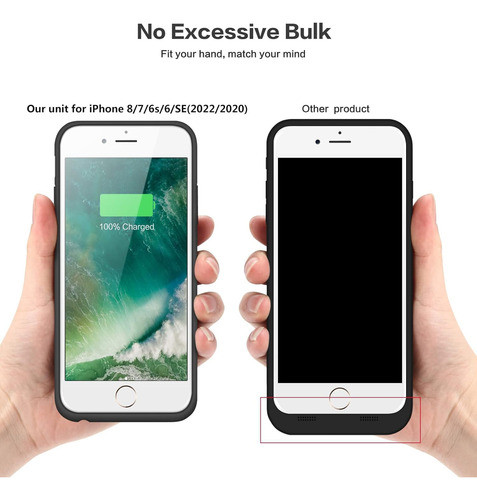 Estuche Con Bateria Incorparada Para iPhone 7 1