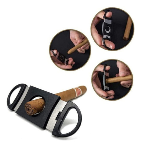 Cortador De Charuto Preto Em Plástico Profissional Promoção 0