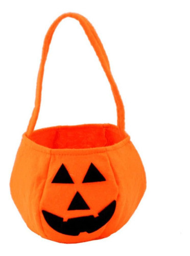 Kit Infantil Halloween Cesto Abóbora E Tiara Chapéu De Bruxa 1