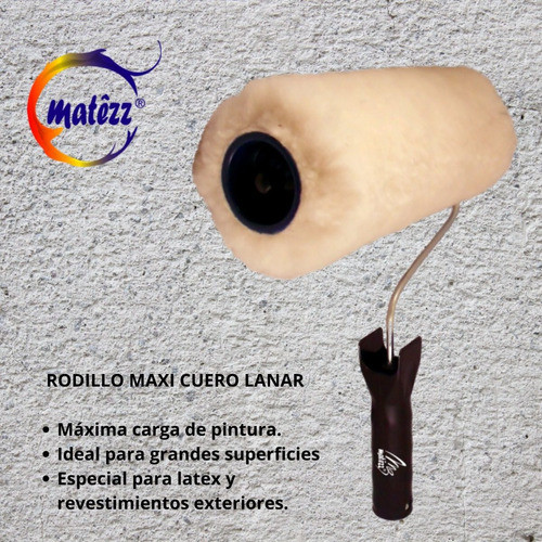 Rodillo Cuero Lanar 22cm X50mm Matezz (x25 Un.) 1