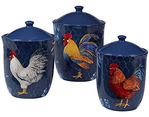 Certificación Internacional Indigo Rooster Juego De Recipien 1