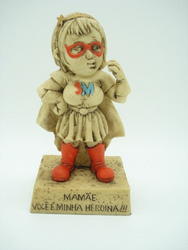 Enfeite Resina Mensagem Mãe Heroína 13cm 0