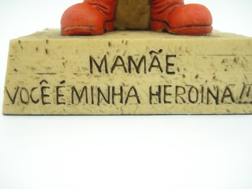 Enfeite Resina Mensagem Mãe Heroína 13cm 1