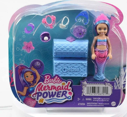 Muñeca Barbie Chelsea Sirena Mermaid Power Hhg57 Mattel 0