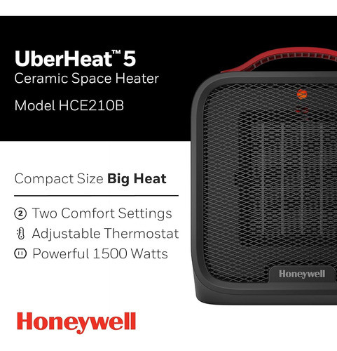 Calentador De Cerámica Honeywell Uberheat 5 Para Habitacione 1
