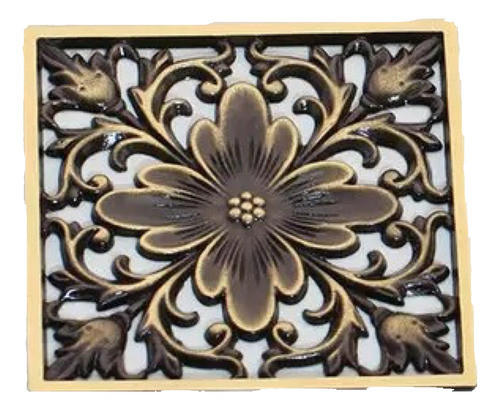 Rejilla Para Piso Dorada Bronce Anti Olor Anti Bichos10x10 0