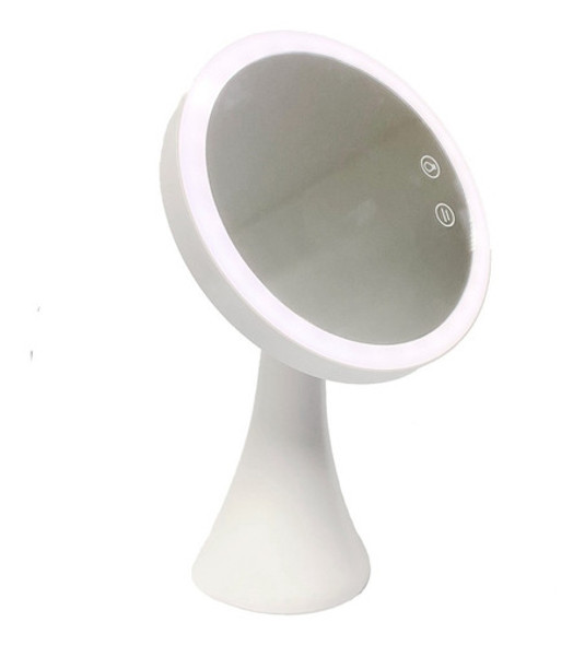 Espejo Con Luz Led Para Maquillaje Tactil 2 En 1 Recargable 0