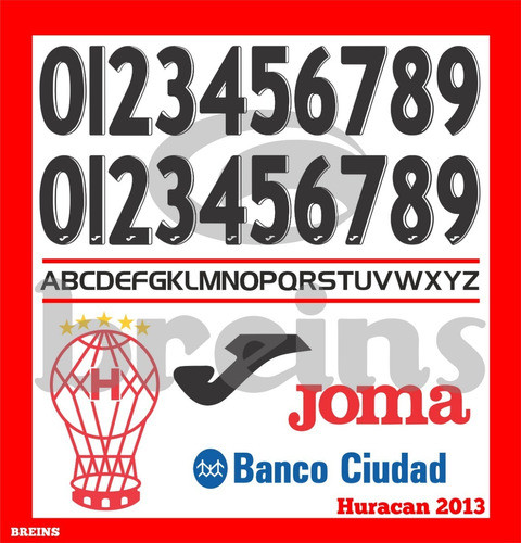 Vectores, Numeros. Camisetas Huracan 2013 0
