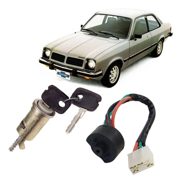 Cilindro Ignição + Comutador Direção C Chave Chevette 73 0