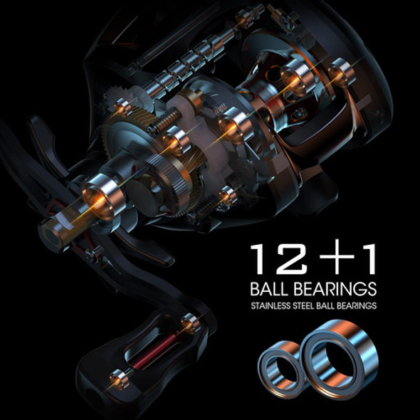 12+1 6.3:1 Mano Izquierda Bait Casting Pesca Rodamientos 1 12+1 6.3:1 Mano Izquierda Bait Casting Pesca Rodamientos 1