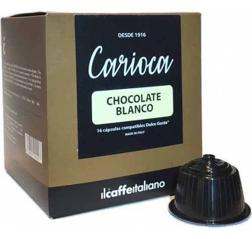 Cápsulas Para Preparar Chocolate Blanco Carioca 16u D. G. 0