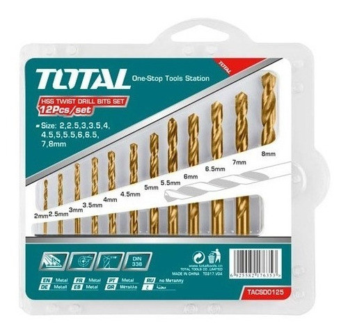 Mechas Para Metal Helicoidales Total 12 Pzas T.virtual 0