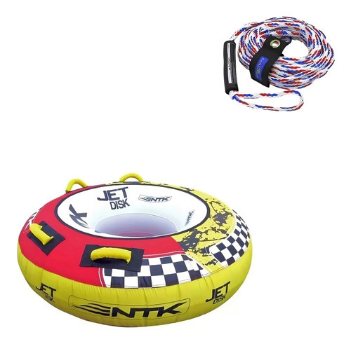 Kit Bóia Rebocável Jet Disk Nautika + Cabo Jet Nautika 0