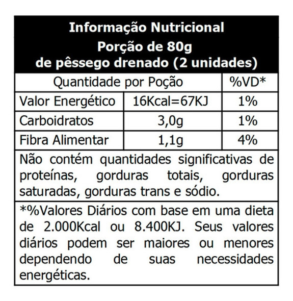 Kit 2 Pêssego Em Calda Zero Açúcar Stevia Natus 450g 1